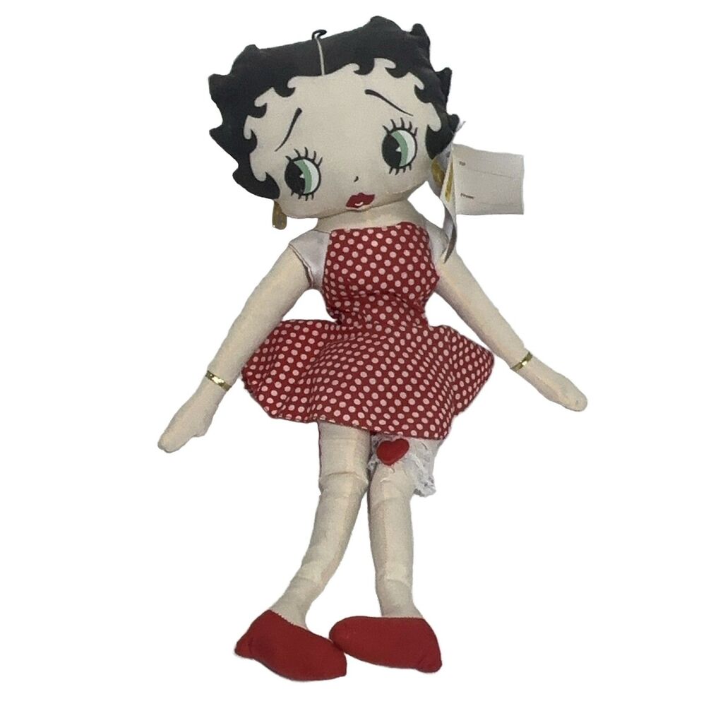 Kellytoy Betty Boop 1999 Vintage 22" Plush Doll Red White Black w/ Tag